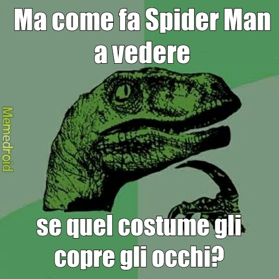 Spider Man è cieco! - meme