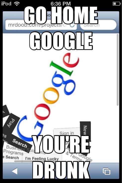 Google had a fun night last night - meme
