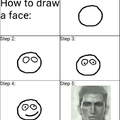 How to draw a face