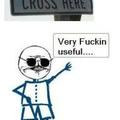 blind persons cross here