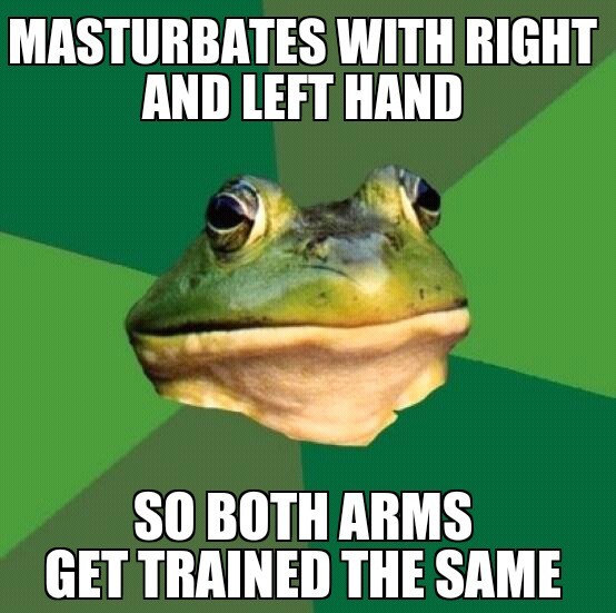 What's your masturbation hand? - meme