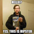 Good looking hipster
