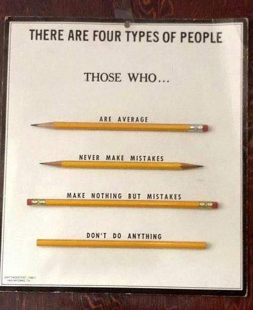 Four types of people - meme