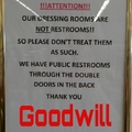 Defecation in the Goodwill