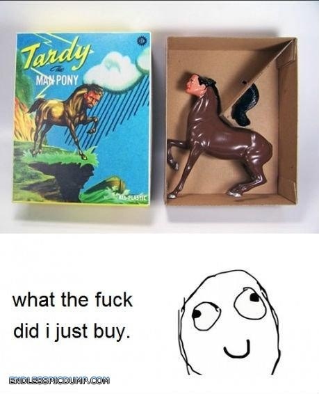 Tardy Man Pony - meme