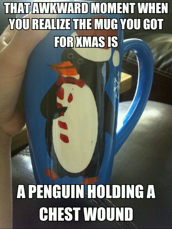 Awkward gift penguin o.O - meme