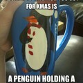Awkward gift penguin o.O