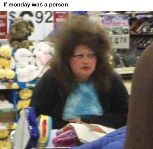 if Monday was person? - meme