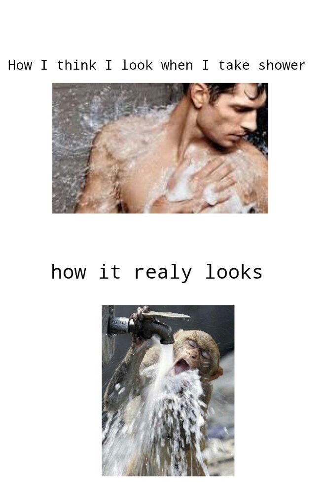 showering - meme