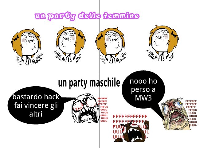 differenza tra party - meme