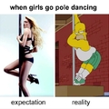 Pole dancing....
