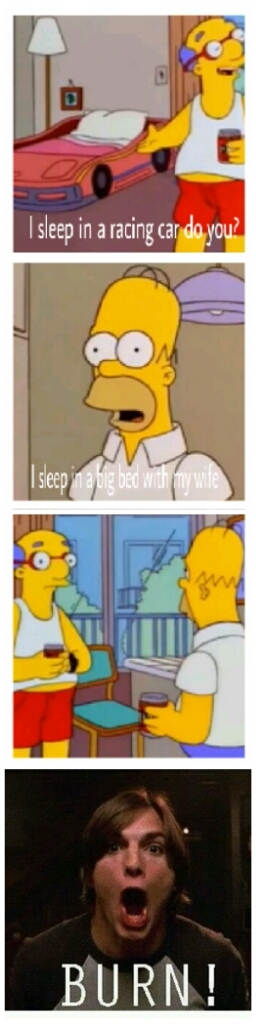 I sleep in a big bed with my wife lol - meme