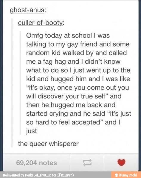 the queer whisperer - meme