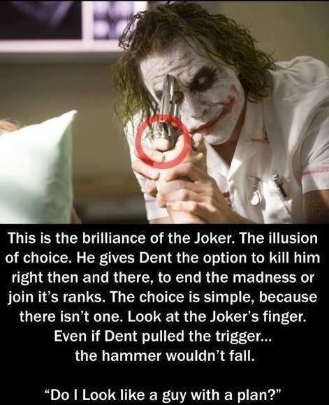 That is the brilliance of the Joker - meme