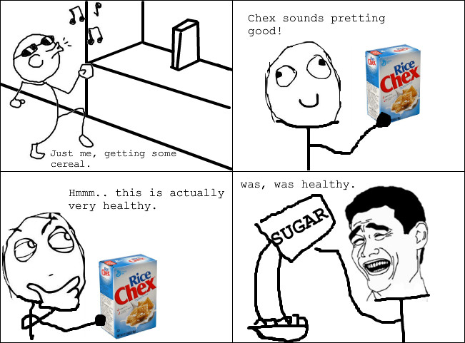 Title likes cereal. - meme
