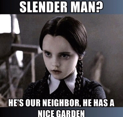 slender says hi - meme
