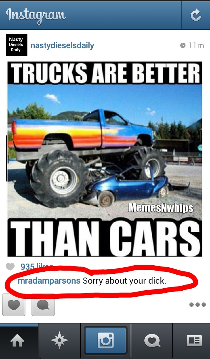 Title feels sorry about owner of that truck - meme