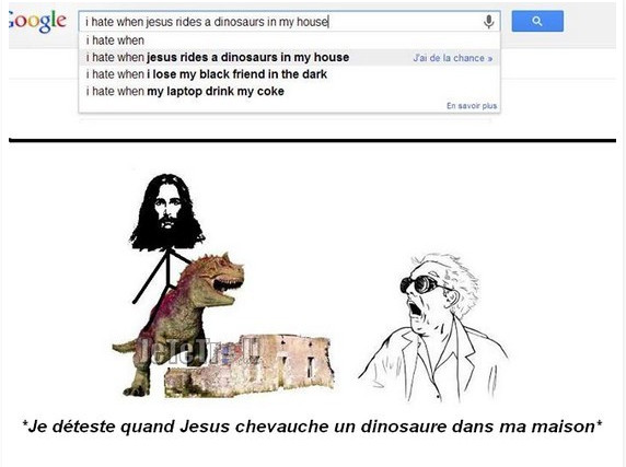 Jesus ! C'est toi sur le dinosaure ? - meme
