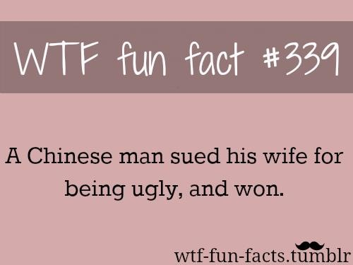 Ugly wife, mean husband.  - meme