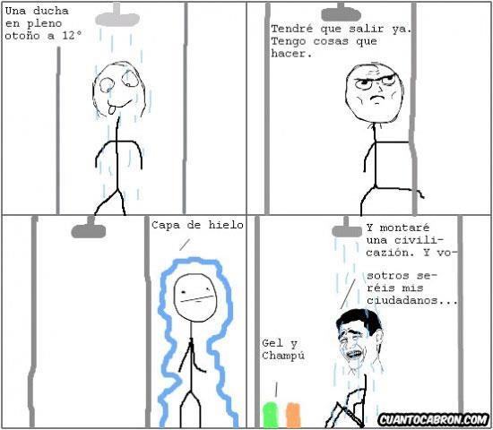 esas duchas... - meme
