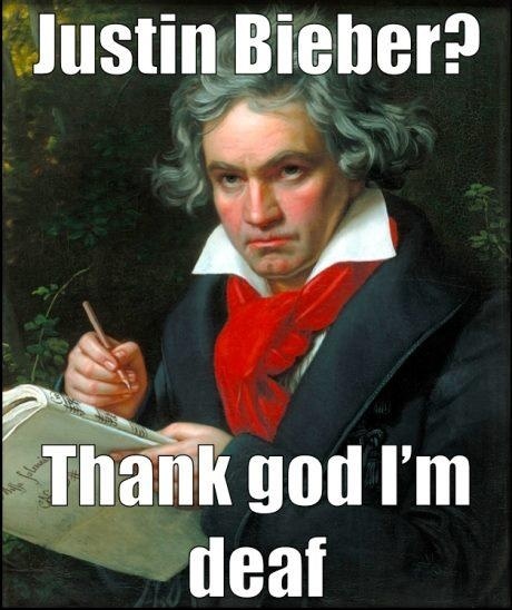Lucky Beethoven... - meme