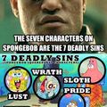 7 deadly sins if spongebob