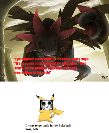 Hydreigon is my favourite pokemon FOREVER :D - meme