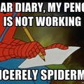 3rd comment sharpens Spider-Man's pencil with their ass....  