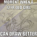 A 2 year old draws better than me