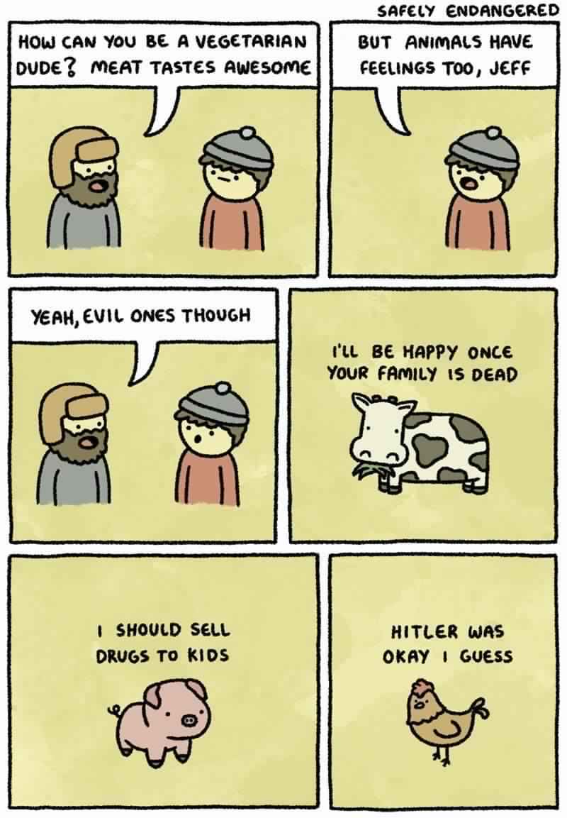 Animals are evil. - meme