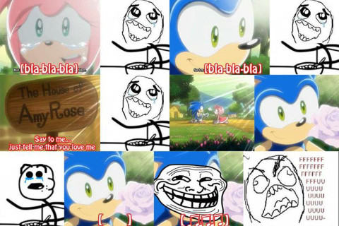 Ese Sonic es todo un troll - meme