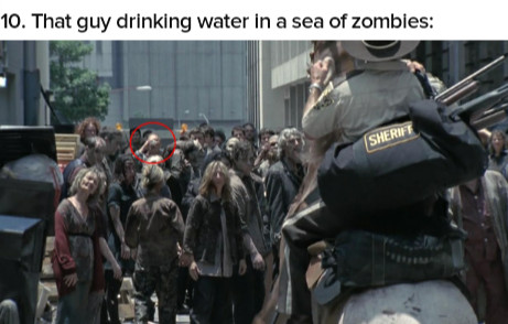 Random guy drinking water... - meme