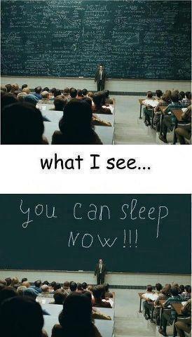 sleeping in class - meme