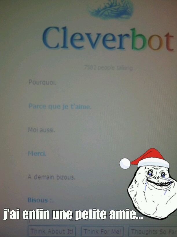 cleverbot alone.. - meme