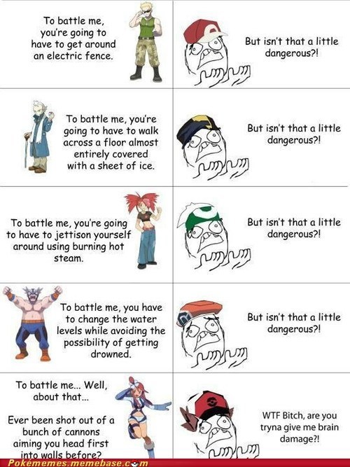 Pokemon gym leaders - meme