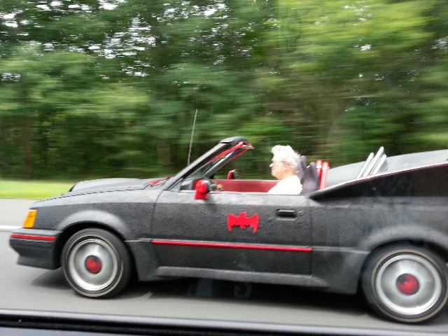 Batman car I saw in a highway - meme