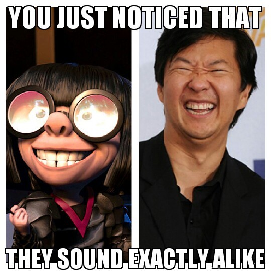 Their not even voiced by the same person. - meme