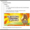 Thanks for the Golden Gaytime dad :D