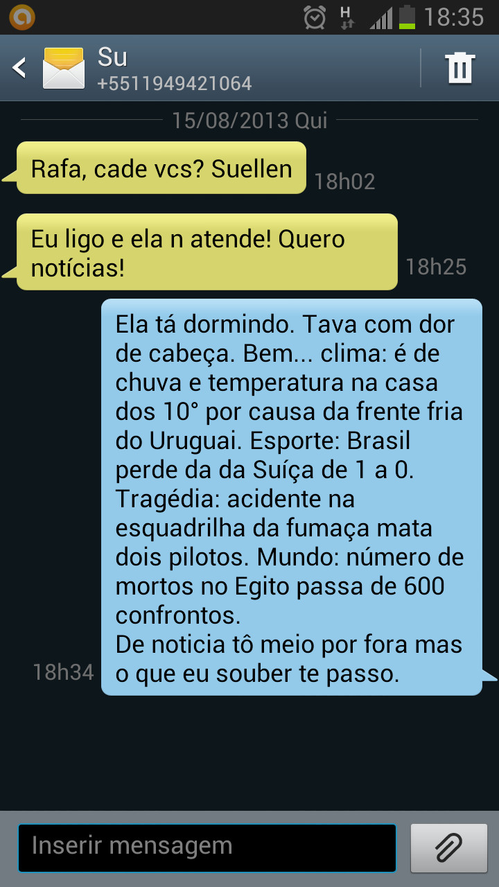 pediu notícias, eu mandei :D - meme