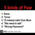 kinds of fear