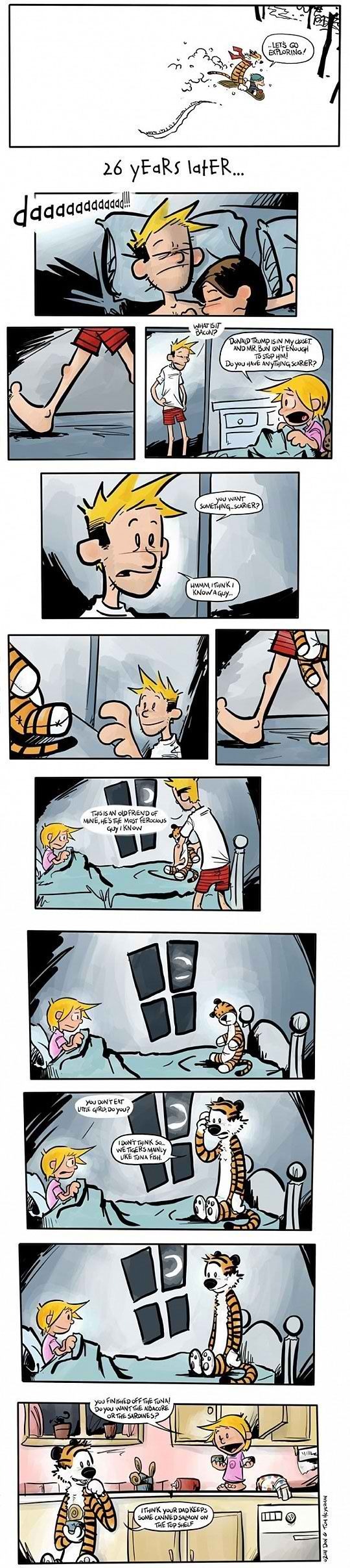 Calvin and Hobbes <3 - meme