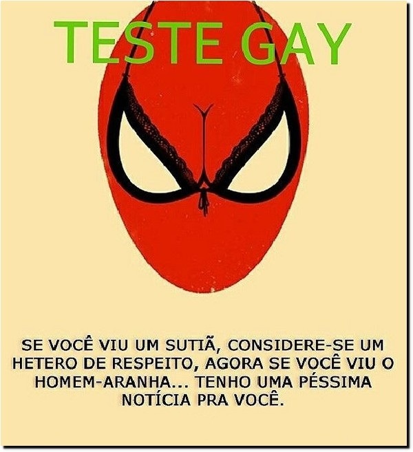 Teste Gay - meme
