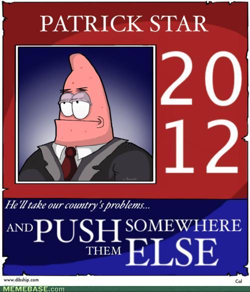 Vote Patrick - meme