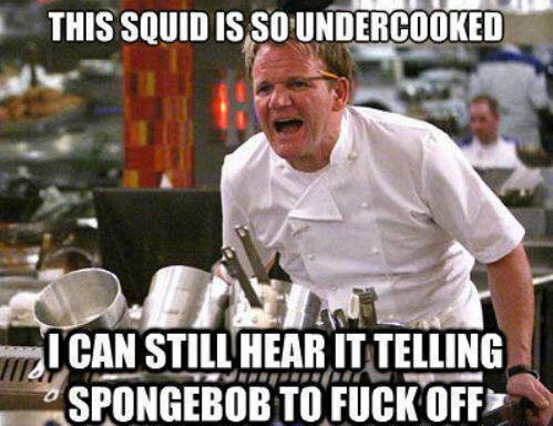 Chef Ramsay Spongebob - meme