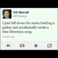 Falling down the stairs 