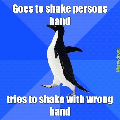 Hand Shake fail - meme
