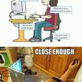 how to sit at a computer Lol