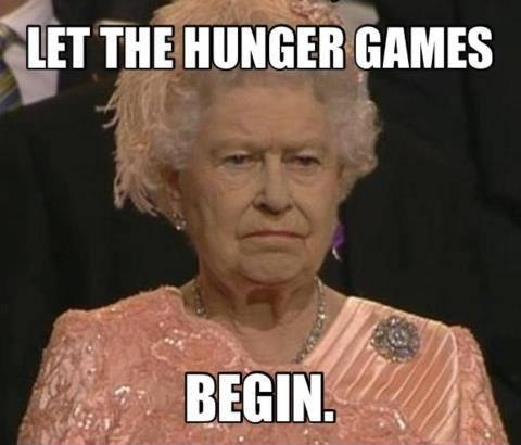 Let the Olympics sorry hunger games begin - meme