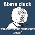 Dumb alarm clock.