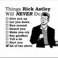 never gonna give never gonna give